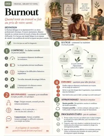 Fiche illustrée · Burnout