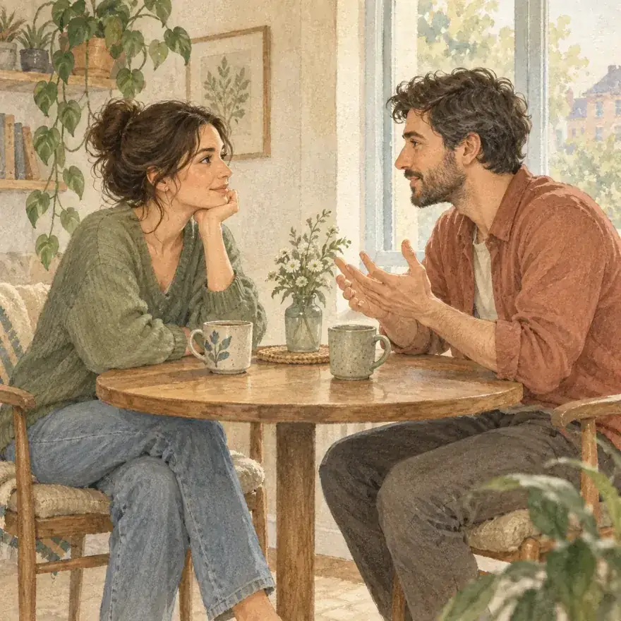 Illustration thème relations et liens affectifs