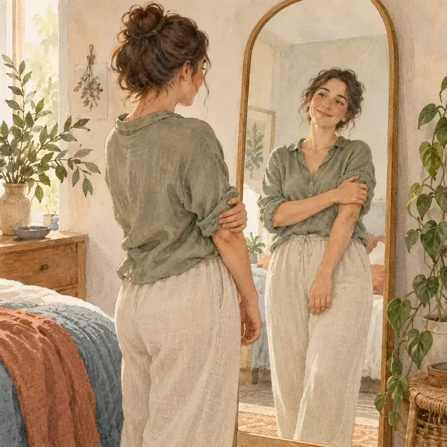 Illustration thème corps, image de soi et intimité